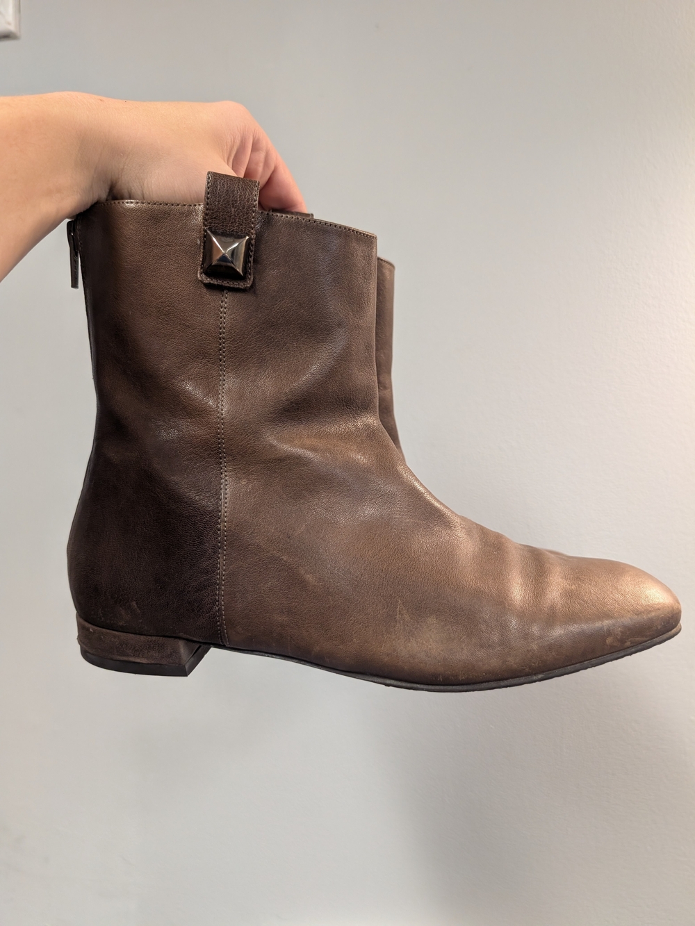 Stuart Weitzman Brown Leather Women's Ankle Boots
